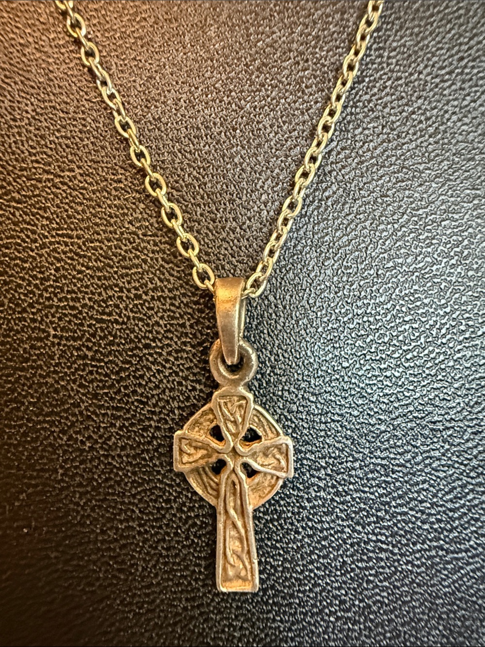 Antique Silver Celtic Cross Necklace